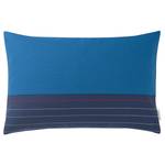 Kussensloop Zig Zag Lines katoen/polyester - blauw - 40 x 60 cm