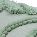 Kussensloop Tufted Boho linnen/polyester - groen - 40 x 60 cm