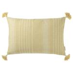 Housse de coussin Minimal Ethno Polyester / Lin - 40 x 60 cm - Jaune