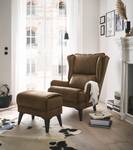 Oorfauteuil Manesa Microvezel Toini: Vintagebruin - Zonder hocker