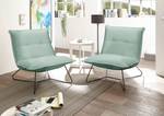 Fauteuil Tutu microvezel - Corduroy Fjella: Mint - Zonder hocker - Zonder armleuningen