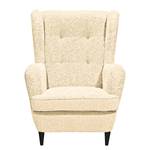 Fauteuil Marson Tissu, microfibre - Tissu teddy Svea: Crème - Sans repose-pieds