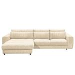 Ecksofa Joseli Cordstoff Zuri: Creme