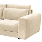 Ecksofa Joseli Cordstoff Zuri: Creme