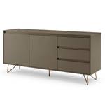 Dressoir Malling MDF - grijs/goudkleurig