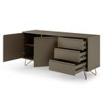 Dressoir Malling MDF - grijs/goudkleurig