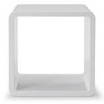 Scaffale a cubo Berchem MDF - Bianco lucido / Bianco - Larghezza: 45 cm