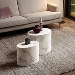 Tables basses Warners - lot de 2 MDF plaxé - Blanc - 48 x 33 cm