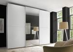 Schwebetürenschrank Sinfonie Plus Typ B Weiß - 280 x 240 cm - Premium - Silber