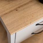 Table de chevet COLLONE Gris soie / Imitation chêne artisan - 1 set