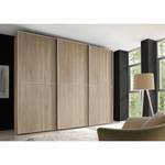 Armoire à portes coulissantes Sinfonie Imitation chêne de Sonoma - 280 x 240 cm - Premium - Argenté