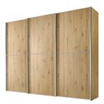 Schwebetürenschrank Sinfonie Plus Typ C Eiche Artisan Dekor - 249 x 240 cm - Basic - Silber