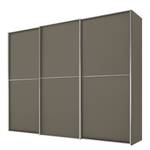 Schwebetürenschrank Sinfonie Plus Typ C Taupe - 249 x 222 cm - Basic - Silber