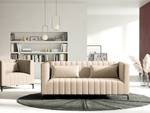 2-Sitzer Sofa Valun Samt Ravi: Creme