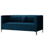 2-Sitzer Sofa Valun Samt Ravi: Marineblau