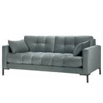 2-Sitzer Sofa Costellio Samt Blonda: Stahlblau