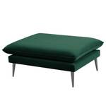 Gestoffeerde hocker Amandola Velours Ravi: Antiek groen