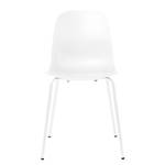 Chaises Toledo - Lot de 4 Tissu mélangé / Acier - Blanc