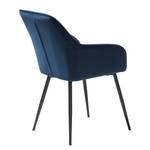 Chaises Calles - Lot de 2 Velours / Acier - Bleu