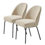 Chaises Torrent - Lot de 2 Chenille / Acier - Sable