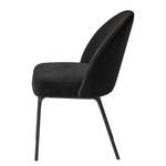 Chaises Torrent - Lot de 2 Chenille / Acier - Noir