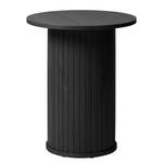 Table d’appoint Maqueda MDF / Placage bois véritable / Acier - Noir - Noir