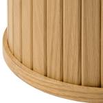 Tavolino da salotto Maqueda MDF / Impiallacciato in vero legno / Acciaio - Effetto rovere scuro - Effetto quercia - 90 x 45 cm