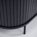 Highboard Maqueda MDF/fineer van echt hout  /staal - zwart - Zwart