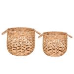 Paniers de rangement Adra - Lot de 2 Jacinthe d’eau - Marron