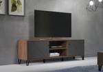 Tv-meubel Touch vintage eikenhouten look/taupe - Breedte: 183 cm