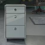 Armoire de bureau Infinity Gris / Blanc brillant