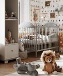 Babybett Lepino Kiefer Massiv - 120 x 60 cm - Grau