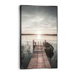 Wandbild Steg am See