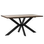 Tischplatte Granada MDF / Echtholzfurnier - Eiche Dunkel Dekor - Eiche Dunkel Dekor - 150 x 90 cm