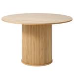 Table Maqueda MDF / Placage en bois véritable - Imitation chêne / 120 x 120 cm - Imitation chêne