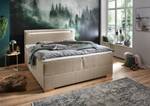 Boxspringbett Cooper Flachgewebe Fayna: Taupe - 180 x 200cm