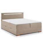 Lit boxspring Cooper Tissu Fayna: Taupe - 180 x 200cm