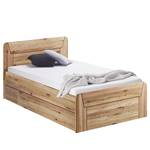 Houten bed Zarina Wild eikenhout - 120 x 200cm - Met geïntegreerde opbergruimte