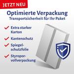 Spiegelschrank Talos Oval Aluminium - Schwarz