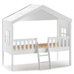 Lit cabane Amelie Pin / MDF - Blanc - 90 x 200 cm