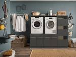 Wasmachinekast-set Laundreezy B Antraciet - 185 x 162 cm