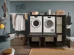 Wasmachinekast-set Laundreezy B Antraciet - 185 x 162 cm