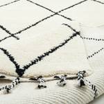 Tapis en laine Marmoucha Laine vierge - 70 x 140 cm - Noir / Blanc - 70 x 140 cm