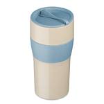 Mug isotherme Aroma To Go Recycle Polypropylène - Beige / Bleu - Beige / Bleu