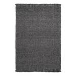 Tapis en laine My Eskil Laine / Viscose - 80 x 150 cm - Anthracite - Anthracite - 80 x 150 cm