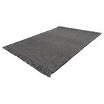 Tapis en laine My Eskil Laine / Viscose - 80 x 150 cm - Anthracite - Anthracite - 80 x 150 cm