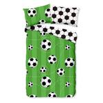 Kinderbeddengoed Soccer katoen - 100 x 135 cm - groen - 100 x 135 cm
