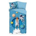 Kinderbeddengoed Spaceworld katoen - 140 x 240 cm - blauw - 140 x 240 cm