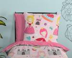 Kinderbettwäsche Royalty Baumwolle - 135 x 200 cm - Pink - 135 x 200 cm