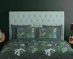 Parure de lit en renforcé Urban Jungle Coton - Vert - 240 x 200/220 cm + 2 coussins 70 x 40 cm